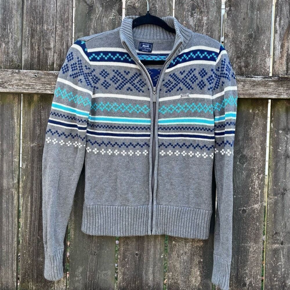 Le Tigre Zipper Cardigan Sweater Large‎
